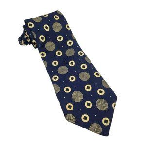 Errenno Milano Vintage Abstract Tie 100% Italian Silk Made in USA